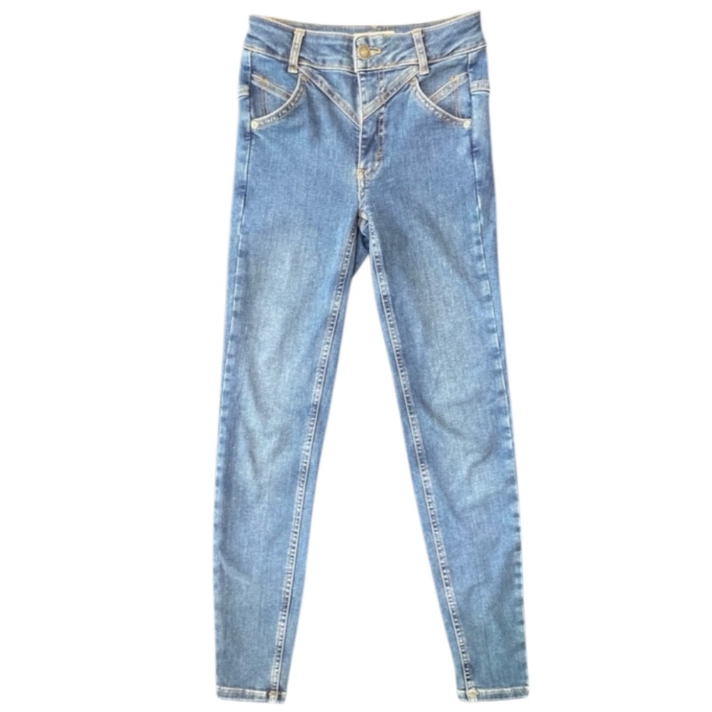 Free People We The Free Riley Seamed Skinny Jeans